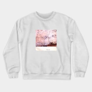 Sea mood zakynthos. sand, ship, Cliffs. Crewneck Sweatshirt